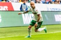 Bulgaria national football team winger Momchil Tsvetanov during international friendly Russia vs Bulgaria Royalty Free Stock Photo