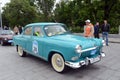 Car `Volga` GAZ-21 at the rally of old cars in Moscow. Royalty Free Stock Photo