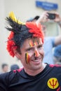 Portrait of a belgian sport fan