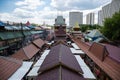 Courtyard in Izmaylovsky Kremlin in Moscow. Traditional Russian