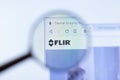 Moscow, Russia - 1 June 2020: FLIR Systems website with logo , Illustrative Editorial Royalty Free Stock Photo