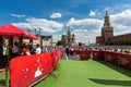 Football Fan Zone on Red Square in Moscow during the World Cup Royalty Free Stock Photo