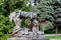 Moscow, Russia, June 15, 2013. Moscow Friendship Park. Composition Bread