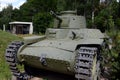 Japanese medium tank Type 97 Chi-Ha in the Museum of military equipment on Poklonnaya hill in Moscow