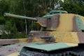 Japanese medium tank Type 97 Shinhoto Chi-ha in the Museum of military equipment on Poklonnaya hill in Moscow