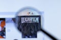 Moscow, Russia - 1 June 2020: Lucasfilm website with logo , Illustrative Editorial Royalty Free Stock Photo