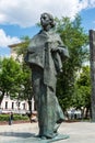 Moscow, Russia - June 02.2016. Monument to Nadezhda Krupskaya on Sretensky Boulevard Royalty Free Stock Photo