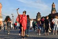 World Cup 2018, football fans on the Red Square in Moscow Royalty Free Stock Photo