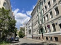 Moscow, Russia, June, 16, 2022. Moscow, Golikovsky lane, house 7. Profitable house of 1913