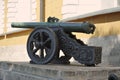 An old bronze cannon on the territory of the Kremlin in Moscow Royalty Free Stock Photo