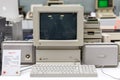 MOSCOW, RUSSIA - JUNE 11, 2018: Old original Apple Mac computer in museum in Moscow Russia Royalty Free Stock Photo