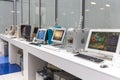 MOSCOW, RUSSIA - JUNE 11, 2018: Old original Apple Mac computer in museum in Moscow Russia Royalty Free Stock Photo