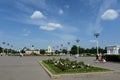 Peoples Friendship Square at the All-Russian Exhibition Center in Moscow.