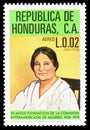 Postage stamp printed in Honduras shows Visitacion Padilla, Inter-American WomenÃ¢â¬â¢s Commissionserie, circa 1981