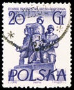Polish-Soviet brothers-in-arms, Warsaw monuments serie, circa 1955