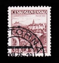 MOSCOW, RUSSIA - JUNE 20, 2017: A stamp printed in Czechoslovakia shows Trutnov city, Czech paradise, circa 1926