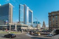 Moscow, Russia -03 June 2016. View of the Novy Arbat, Lotte Hotel and Novinsky Boulevard