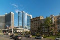 Moscow, Russia -03 June 2016. View of the Novy Arbat, Lotte Hotel and Novinsky Boulevard