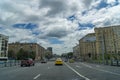 MOSCOW, RUSSIA. June 04, 2017. View of Volokolamsk highway with plenty of cars