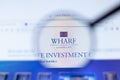 Moscow, Russia - 1 June 2020: WharfReic.com website page. Wharf Reic logo on display screen, Illustrative Editorial Royalty Free Stock Photo