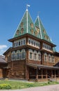 Wooden palace of Tsar Alexei I Mikhailovich in Kolomenskoye, Mos Royalty Free Stock Photo