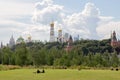 Moscow, Russia, Landscaping Park Zaryadye. Royalty Free Stock Photo