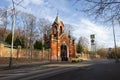 Moscow, Russia, Lefortovo. Vvedenskoye German cemetery. South main entrance.