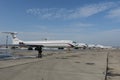 Airplanes IL-62M of the Russian Space Forces at the Chkalovsky airfield