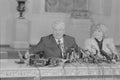 Boris Nikolayevich Yeltsin gives press conference