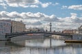 Moscow, Russia - 23 March 2017: Citscape to Moskva river, cloud and sky.