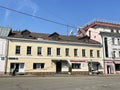 Moscow, Russia, March, 21, 2024. 12 Dobrovolcheskaya Street, Moscow, built in 1882. Serbian restaurant \