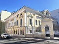 Moscow, Russia, March, 03, 2024. House of Trubetskoy built in 1817, 6 Petrovsky Lane, building 1, Moscow