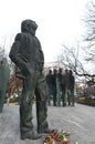 Monument to the Nobel laureate poet Joseph Brodsky on Novinsky Boulevard in Moscow