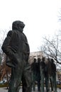 Monument to the Nobel laureate poet Joseph Brodsky on Novinsky Boulevard in Moscow