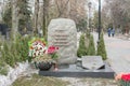 Moscow, Russia. 3 March 2017: Novodevichy Cemetery, the most famous cemetery in Moscow, Russia.