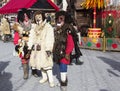 Moscow, Russia, Maslenitsa celebrations In Manezhnaya square in Moscow, Russia. Festival `The Moscow Mardi Gras 2019`.