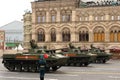 BMD-4M is a Russian combat floating vehicle designed to transport personnel of the Airborne Troops at the military parade in honor