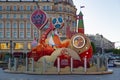 MOSCOW, RUSSIA - May 21, 2018: A clock with a countdown of days, hours and minutes to the start of the FIFA World Cup 2018 in Russ Royalty Free Stock Photo