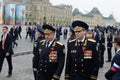 Generals of the Federal security service of Russia during the celebration of Victory Day on red square in Moscow