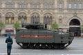 Infantry fighting vehicle `Kurganets-25` at the parade in honor of the 74th anniversary of Victory in the great Patriotic war Royalty Free Stock Photo