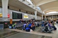 Moscow, Russia - May 21. 2018. Interior waiting room in Yaroslavl station