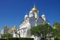 Moscow, Russia - May, 2021: Moscow kremlin in sunny spring day. Cathedral of the Archangel Royalty Free Stock Photo