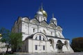 Moscow, Russia - May, 2021: Moscow kremlin in sunny spring day. Cathedral of the Archangel Royalty Free Stock Photo