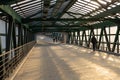 Moscow, Russia - May 07, 2022: long covered overpass
