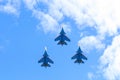 The assault plane mig-35 in the sky