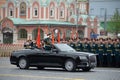 The Minister of defence of Russia Sergey Shoigu, the parade devoted to the Victory Day,