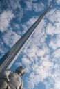 MOSCOW, RUSSIA - MAY 20, 2009: Monument to the Conquerors of Spase Royalty Free Stock Photo