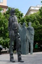 Monument to the poet Joseph Brodsky on Novinsky Boulevard