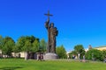 Moscow, Russia - May 27, 2018: Monument to Prince Vladimir in sunny evening. View from Borovitskaya square Royalty Free Stock Photo