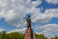 MOSCOW, RUSSIA - May 16, 2021: Monument to russian scientist Ivan Michurin in VDNH park